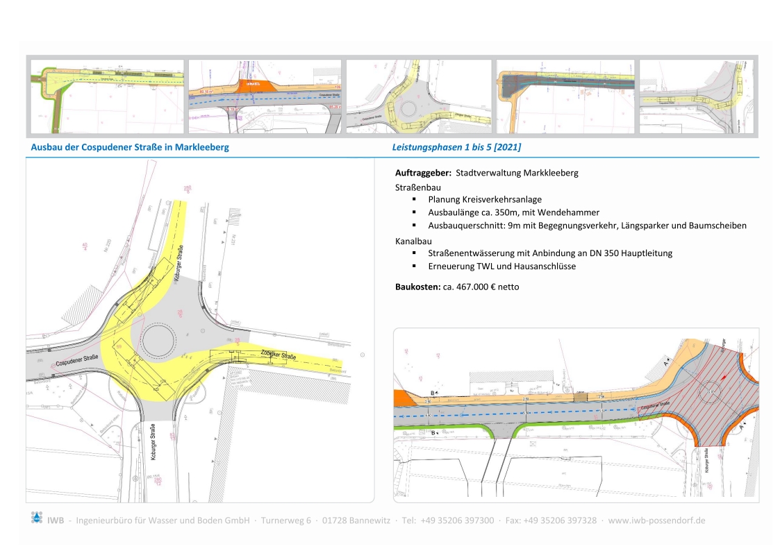  Ausbau der Cospudener Straße in Markleeberg - Stadtverwaltung Markkleeberg [2021] 