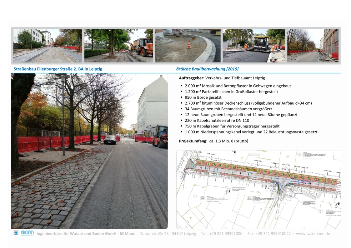  Straßenbau Eilenburger Straße 2. BA in Leipzig - Verkehrs- und Tiefbauamt Leipzig [2018] 
