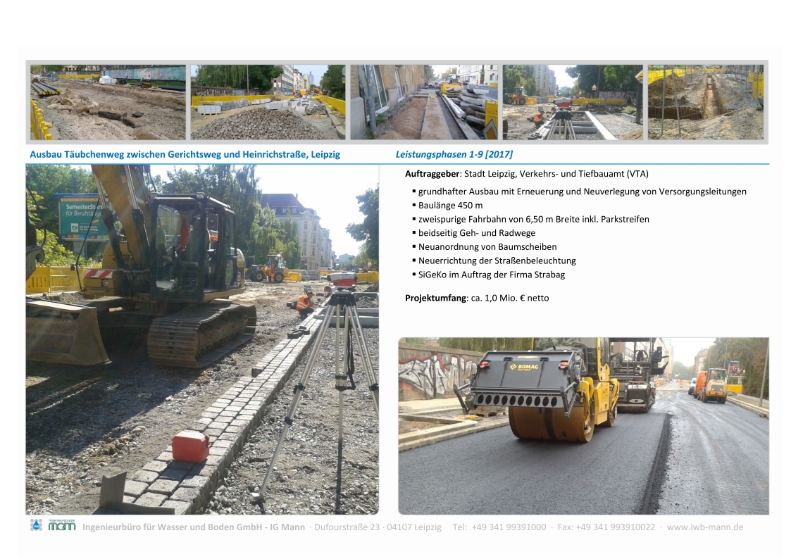  Ausbau Täubchenweg zwischen Gerichtsweg und Heinrichstraße, Leipzig - Stadt Leipzig, Verkehrs- und Tiefbauamt (VTA) [2017] 